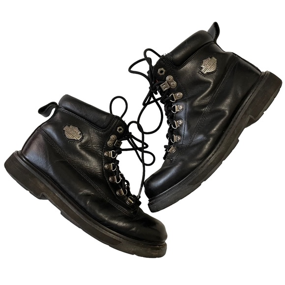 Harley-Davidson Black Hiking Riding Boots - Picture 3 of 15
